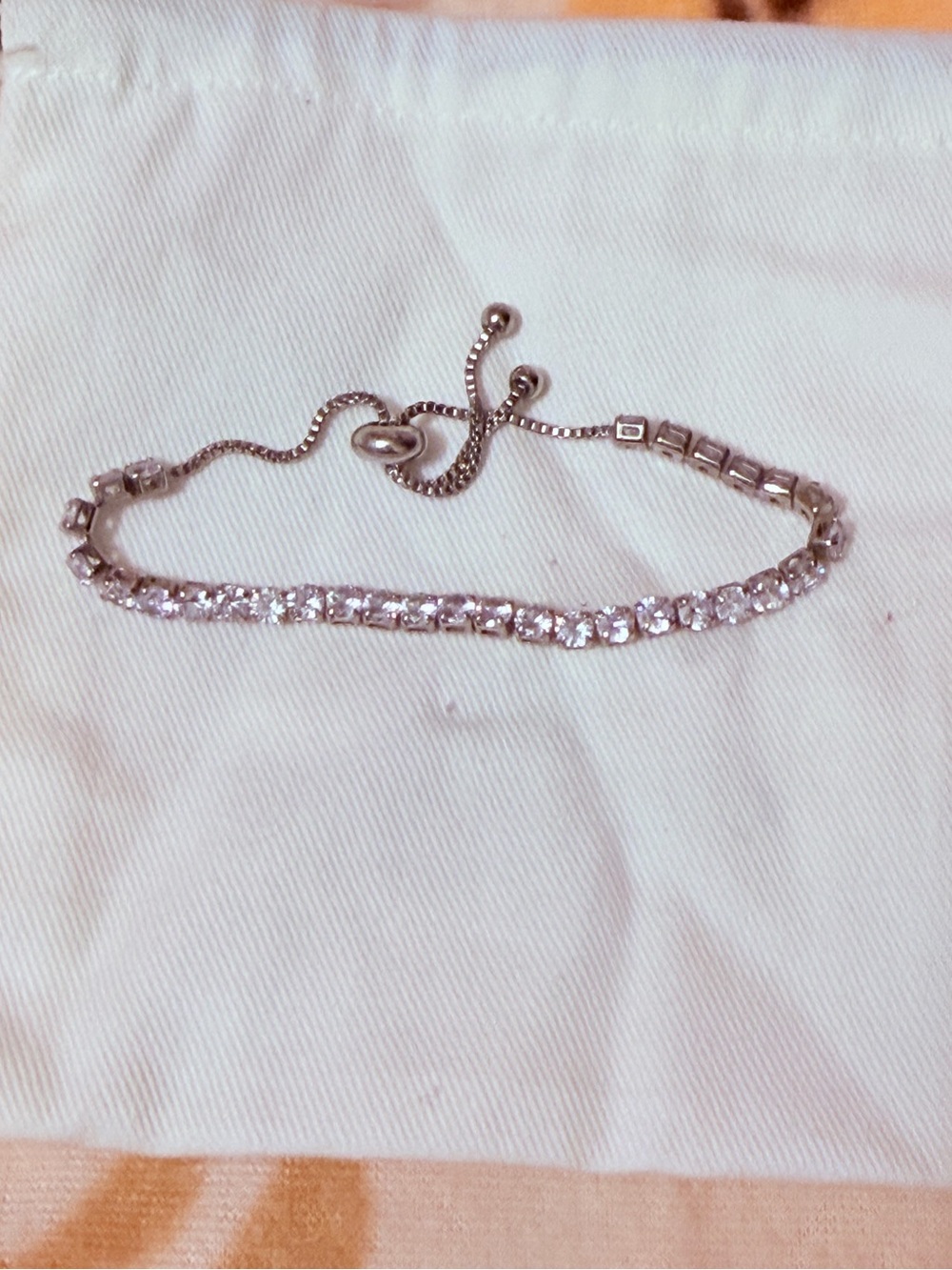 Classic Silver Tennis Bracelet with Clear Stones - Women Jewelry
